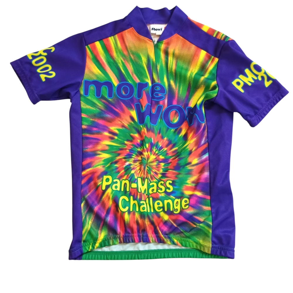 Revi Pan-Mass Challenge Rashguard Vibrant Tie-dye Spiral Cycling Jerseys Women S